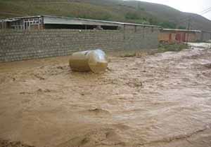 وقوع سیلاب در 12 روستای مهاباد