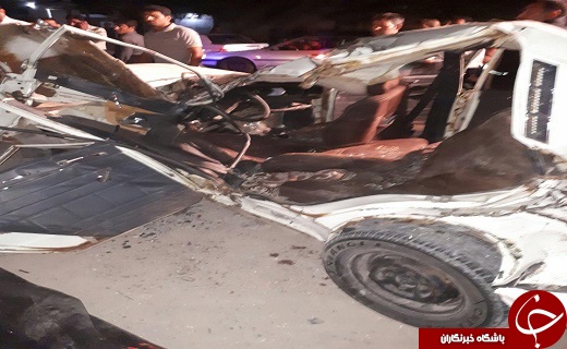 کشته و مصدوم شدن 3 نفر بر اثر برخورد خودروها در دزفول