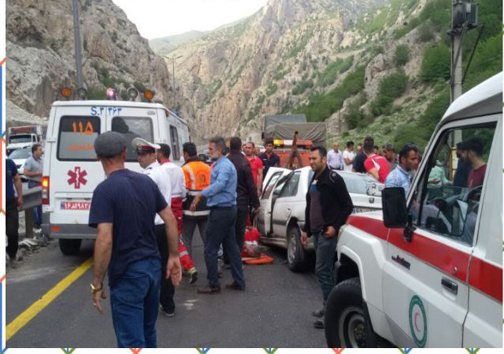 تصادف در جاده سوادکوه حادثه آفرید