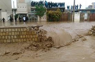 سیل درمناطق عشایری شهرستان فریدون‌شهر