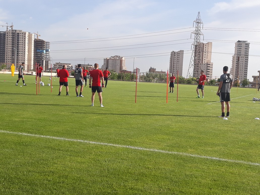ملی پوشان بدون کی روش تمرین کردند