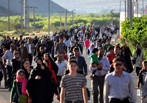 برگزاری همایش پیاده روی درگلپایگان