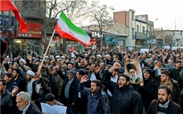 برگزاری راهپیمایی ضدآمریکایی در پاسخ به خروج آمریکا از برجام