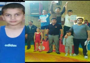 کسب مدال برنز دانش آموز بجنوردی در مسابقات کشتی کشوری