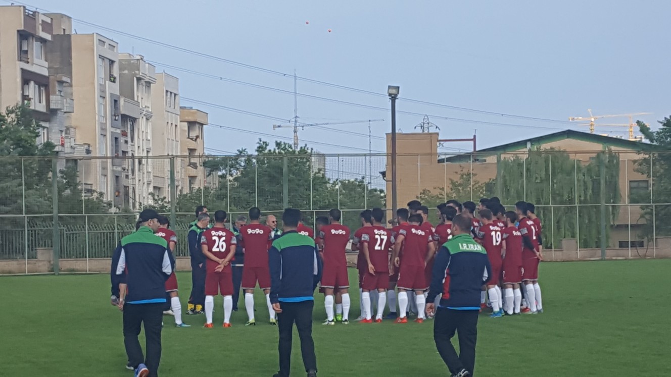 تمرین تیم ملی امید فوتبال کشورمان برگزار شد