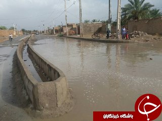 آبگرفتگی گسترده خیابان&zwnj;ها در کهن&zwnj;ملا + تصاویر