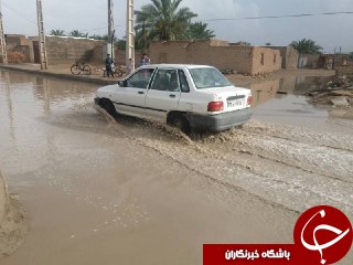 آبگرفتگی گسترده خیابان&zwnj;ها در کهن&zwnj;ملا + تصاویر