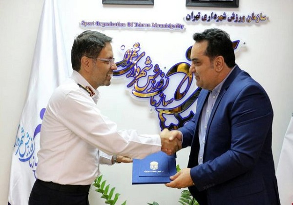 امضای تفاهم&zwnj;نامه همکاری بین پلیس راهور و سازمان ورزش شهرداری تهران