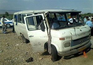 تصادف در محور هفشجان به شهرکرد