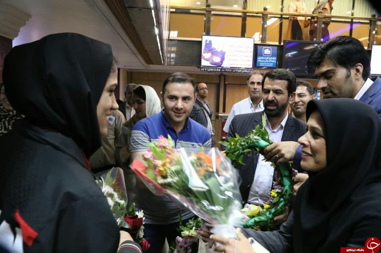 استقبال از مدال آوران رقابت های آسیایی در کرمان + تصاویر