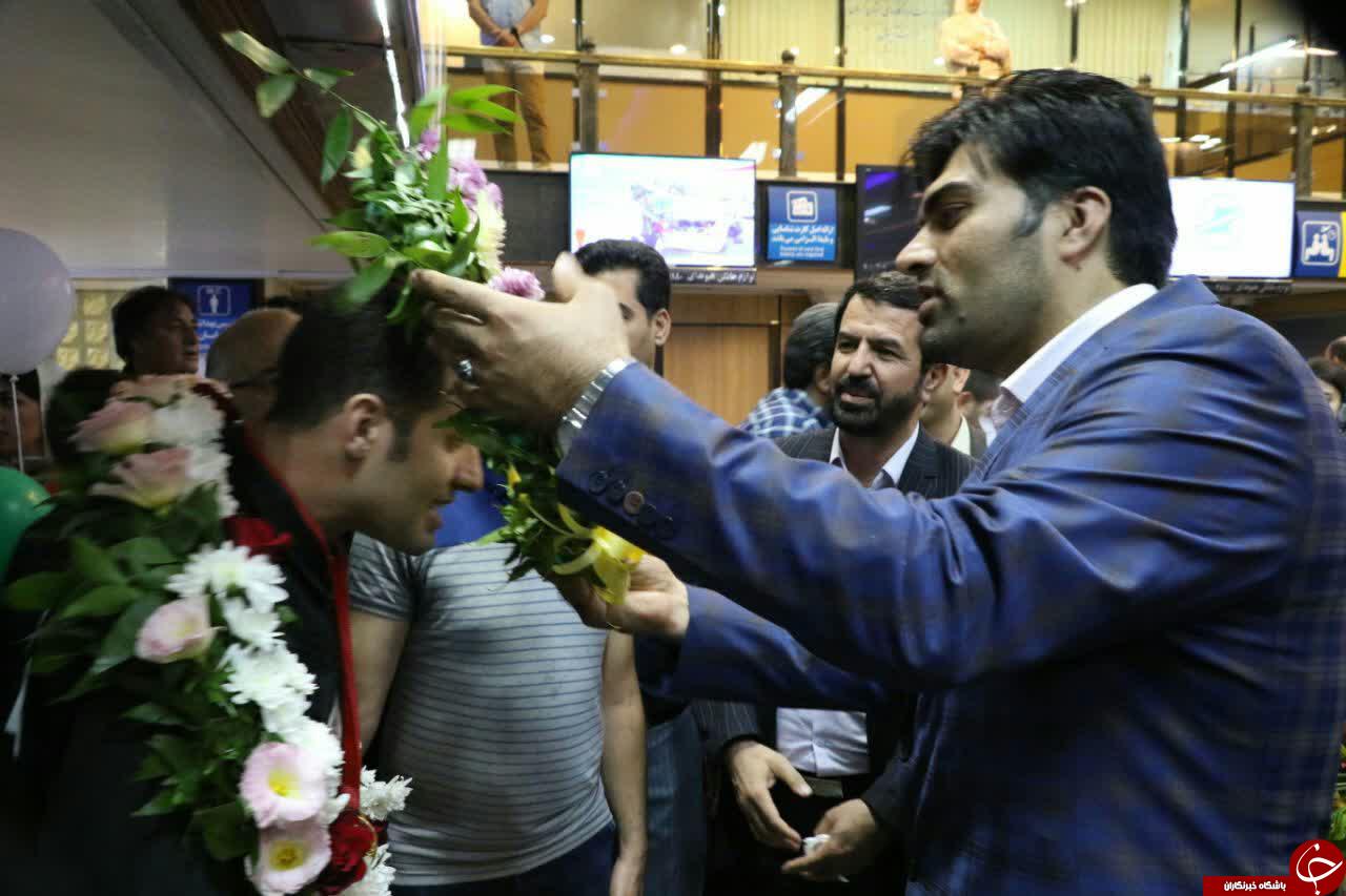 استقبال از مدال آوران رقابت های آسیایی در کرمان + تصاویر