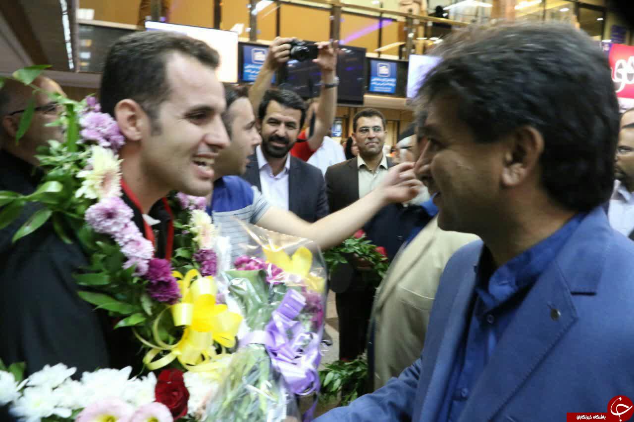 استقبال از مدال آوران رقابت های آسیایی در کرمان + تصاویر