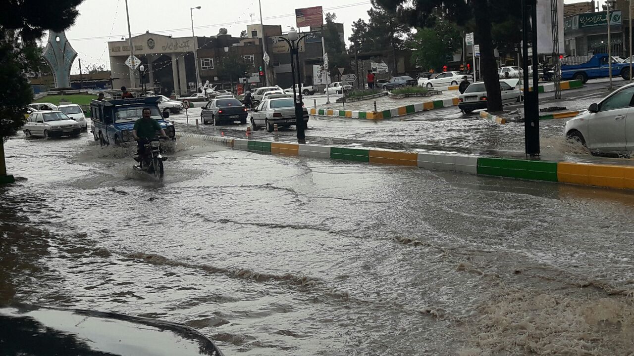 خسارت بارش شدید باران و تگرگ در تربت جام