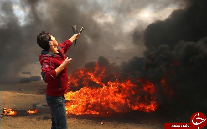 ///تصاویر روز: از تظاهرات مرگبار فلسطینی&zwnj;ها در غزه تا تظاهرات کارگران راه آهن فرانسه در پاریس