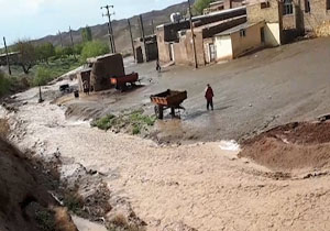 سیل در روستای المالو جاری شد + فیلم