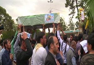 پیکر یک لاله مدافع حرم در قم خاکسپاری شد
