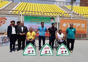 ۵ مدال رنگارنگ حاصل تلاش تیم دوومیدانی جانبازان ومعلولین استان یزد