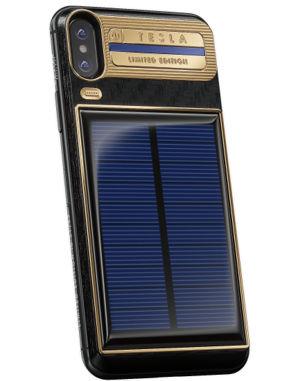 قاب 4800 دلاری آیفون X با قابلیت شارژ خورشیدی