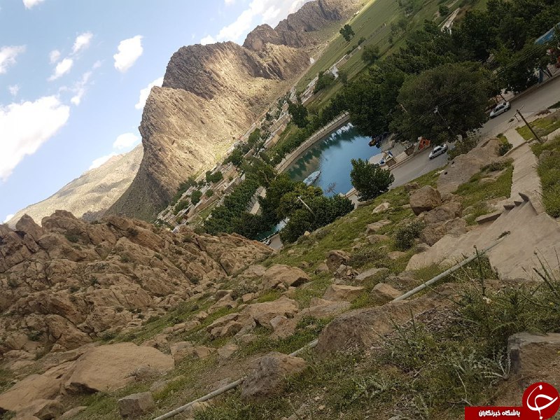 مناظری زیبا و جذاب چشمه برم در لردگان + تصاویر