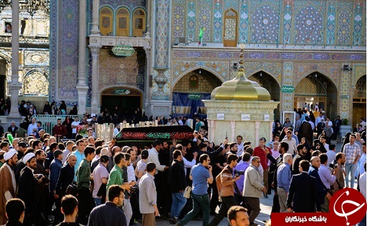 مراسم تشییع و تدفین پیکر حجت&zwnj;الاسلام سیدمهدی طباطبایی در قم+تصاویر