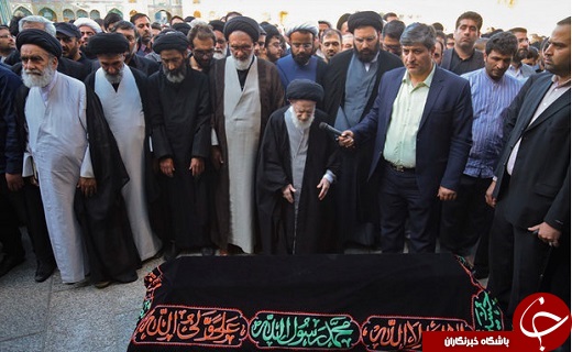 مراسم تشییع و تدفین پیکر حجت&zwnj;الاسلام سیدمهدی طباطبایی در قم+تصاویر
