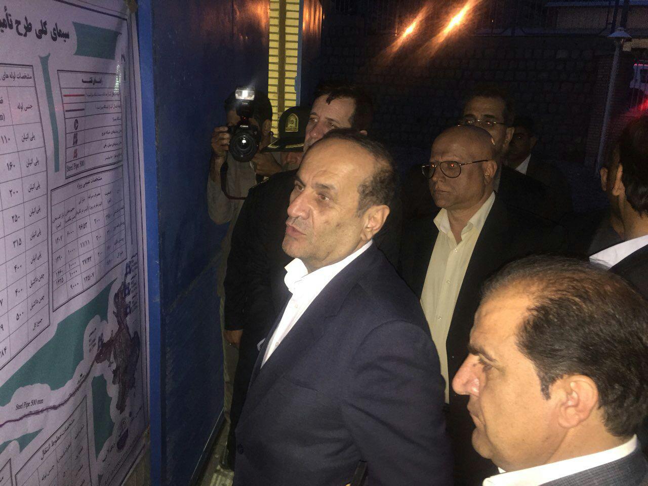 احداث ایستگاه پمپاژ و خط انتقال آب به تصفیه خانه آب در ملکشاهی