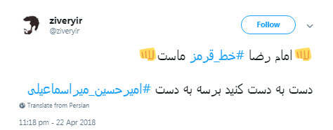 توهین روزنامه&zwnj;نگار اصلاح&zwnj;طلب به ساحت مقدس امام رضا(ع)