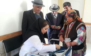 اعزام تیم بسیج پزشکی شهرستان اهر به روستای بالی قشلاق