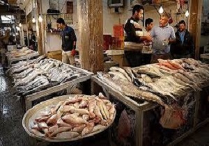 قیمت بالای ماهی در بازار آبادان
