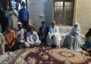 ازدواج پیرمرد ۸۰ ساله با پیرزن ۷۰ ساله در بخش گنبکی ریگان