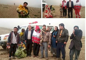 نجات جان گردشگران گرفتار شده در کوه سیاه لنده