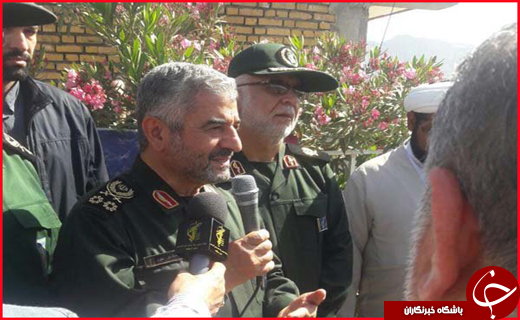 حضور فرمانده سپاه پاسداران در مناطق زلزله زده سرپلذهاب + تصاویر