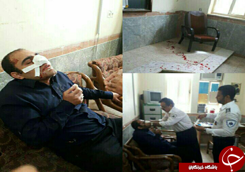 کتک زدن یک معلم توسط والدین دانش آموز +عکس