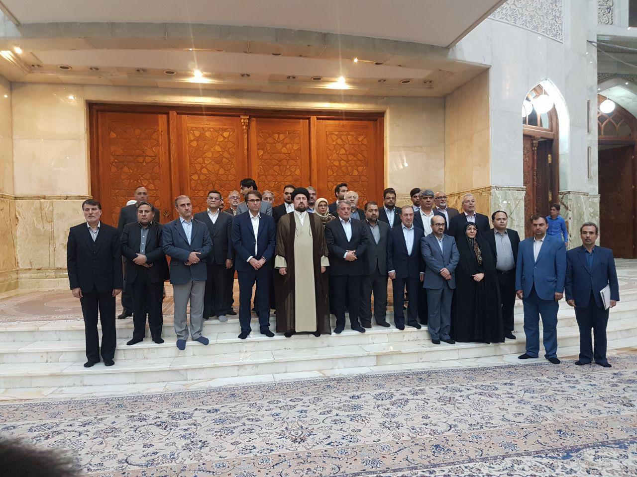 تجدید میثاق اعضای شورای شهر تهران با آرمان‌های امام راحل