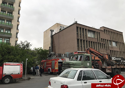 آتش سوزی در مغازه کبابی + تصاویر
