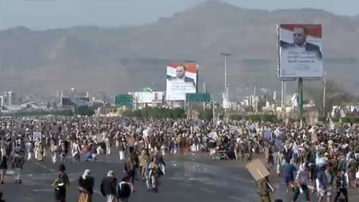 برگزاری مراسم تشیع پیکر شهید صالح صماد در یمن