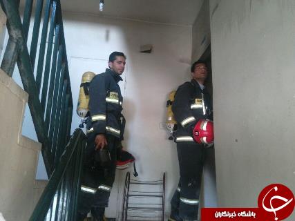 آتش سوزی در طبقه دوم آپارتمانی در چهارصد دستگاه سمنان + تصویر