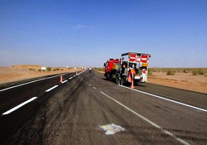 خط کشی هزار کیلومتر از راه های استان با سه میلیارد تومان اعتبار