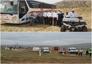 اعزام اکیپ اورژانس دانشگاه علوم پزشکی کردستان به ارتفاعات مرزی بازی دراز در استان کرمانشاه
