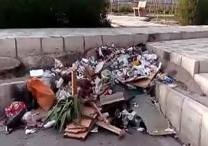 دپوی زباله در معابر شهرری + فیلم