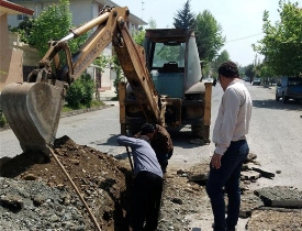 مرتفع شدن مشکل فاضلاب در فومن