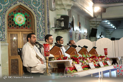 آيين تعويض پرچم گنبد حرم حضرت عبدالعظيم الحسنی (ع)