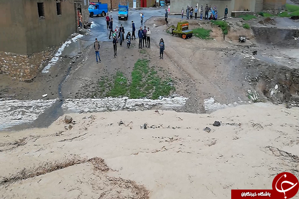 بارش شدید باران و تگرگ در شهرستان چاراویماق