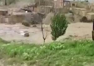 خشم طبیعت در دیواندره  + فیلم