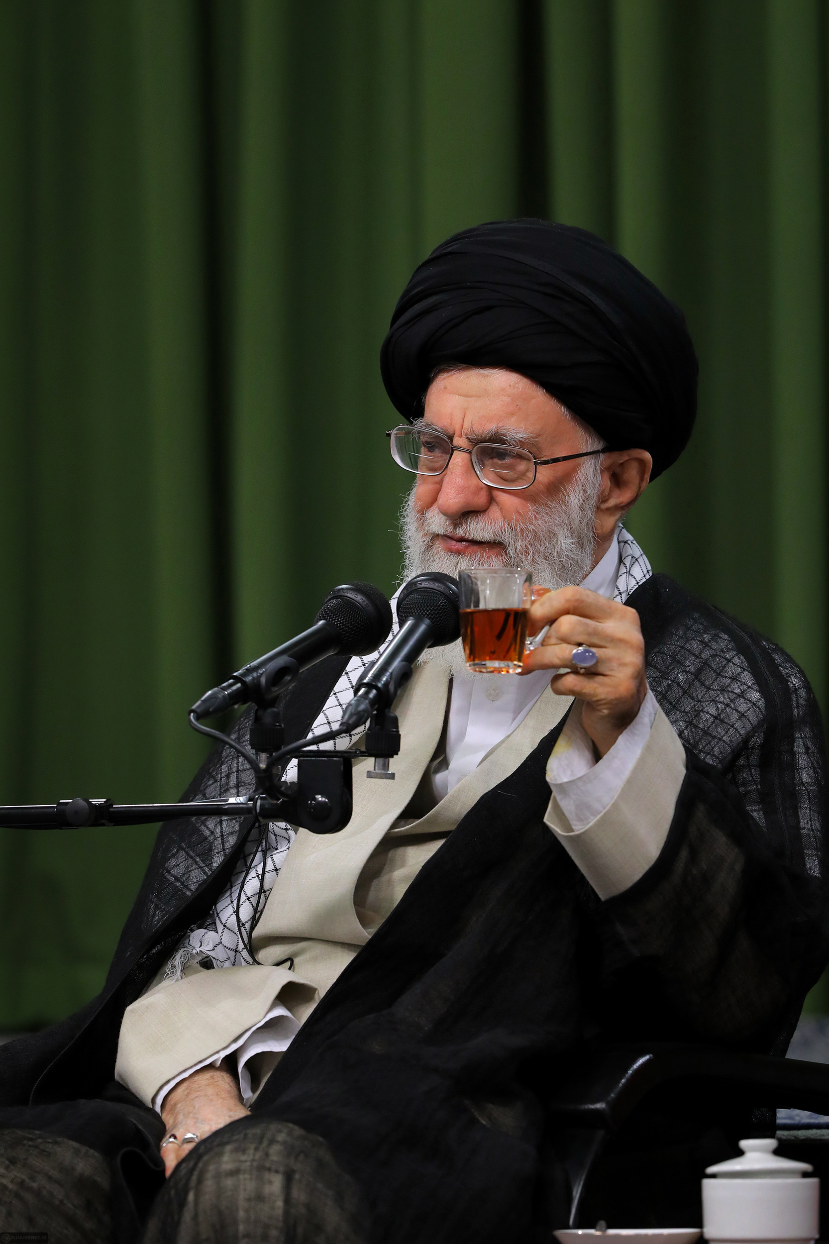تصاویری از دیدار شب گذشته جمعی از شاعران و اهالی فرهنگ و ادب با رهبر انقلاب