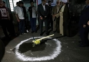کلنگ مجتمع عام المنفعه فاطمیون به زمین زده شد