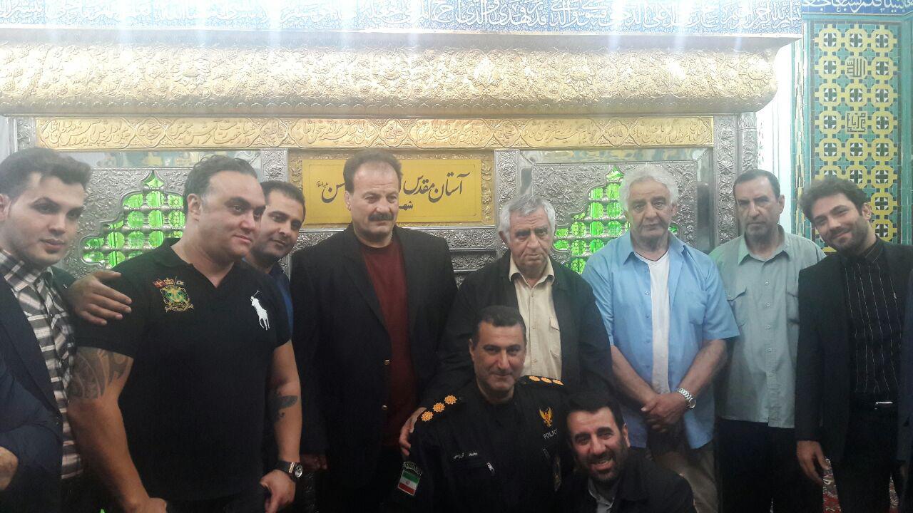 ///حضور پیشکسوتان کشتی و فوتبال در شهرری+تصاویر