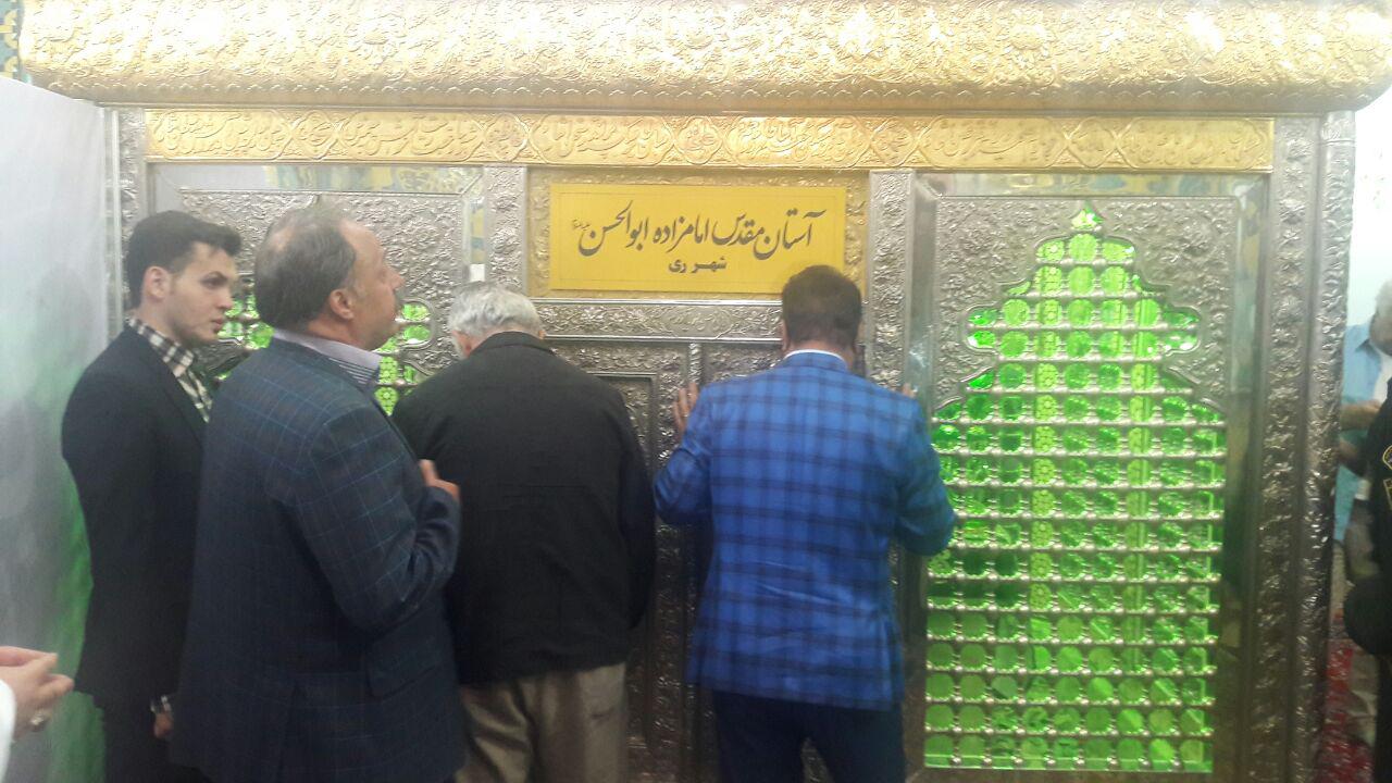 ///حضور پیشکسوتان کشتی و فوتبال در شهرری+تصاویر
