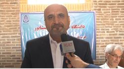 استقرار میز خدمت دانشکده علوم پزشکی در مسجد جامع نیشابور