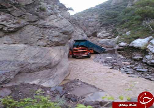سقوط کامیون به دره با دو کشته